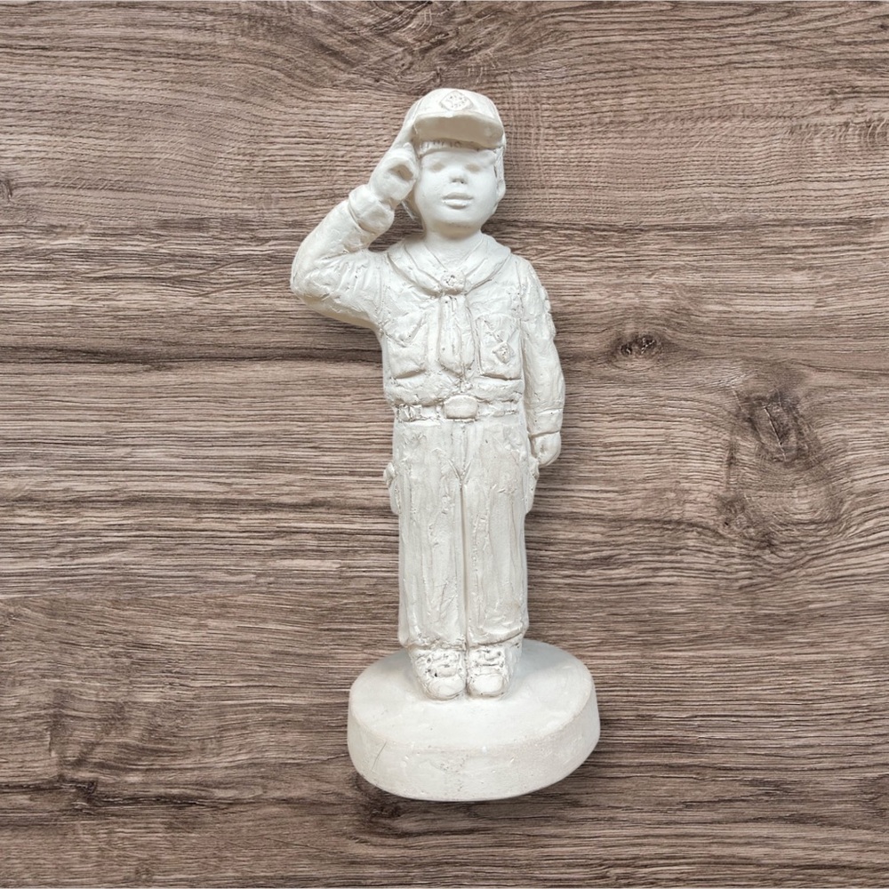 Vintage Austin Sculpture by Dee Crowley- Cub Scout from Bright Eyes Collection